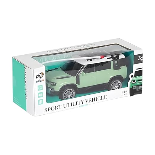 Jack Royal High-Speed Off-Road Defender Rover Rc Car with Light Racing Car Toy Vehicle Remote Control Car for Kids (Rechargeable)