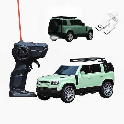 Jack Royal High-Speed Off-Road Defender Rover Rc Car with Light Racing Car Toy Vehicle Remote Control Car for Kids (Rechargeable)