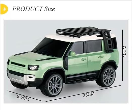 Jack Royal High-Speed Off-Road Defender Rover Rc Car with Light Racing Car Toy Vehicle Remote Control Car for Kids (Rechargeable)