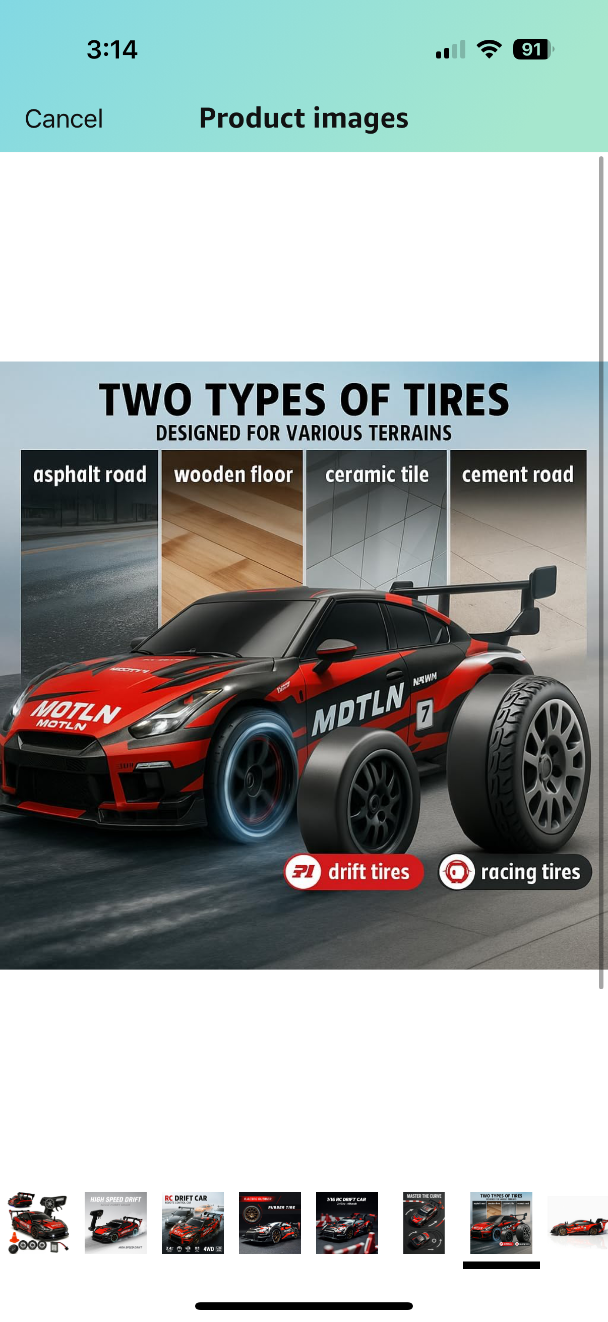 BMW AMG Burnout Red 1:14 Rc Drift car 4x4 Drive with multiple accessories