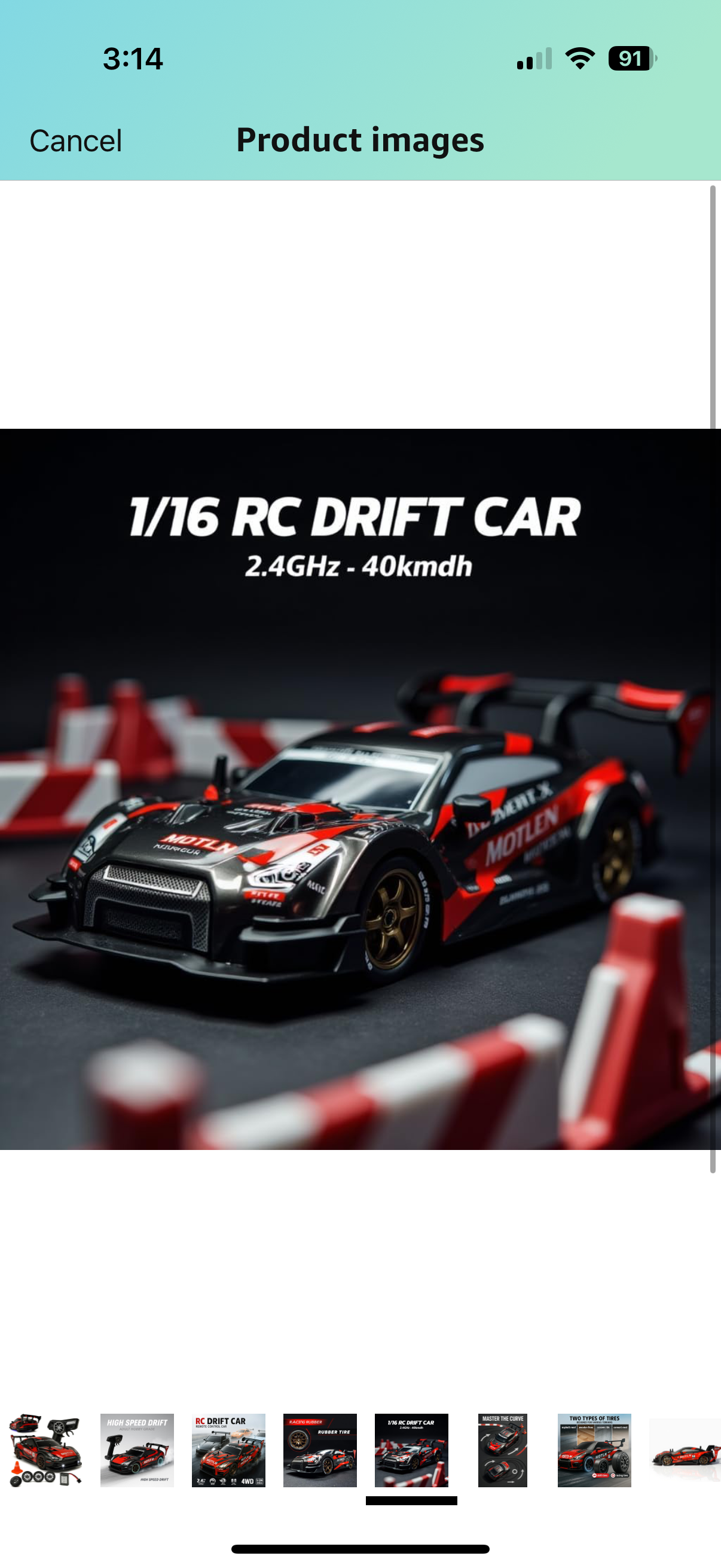 BMW AMG Burnout Red 1:14 Rc Drift car 4x4 Drive with multiple accessories