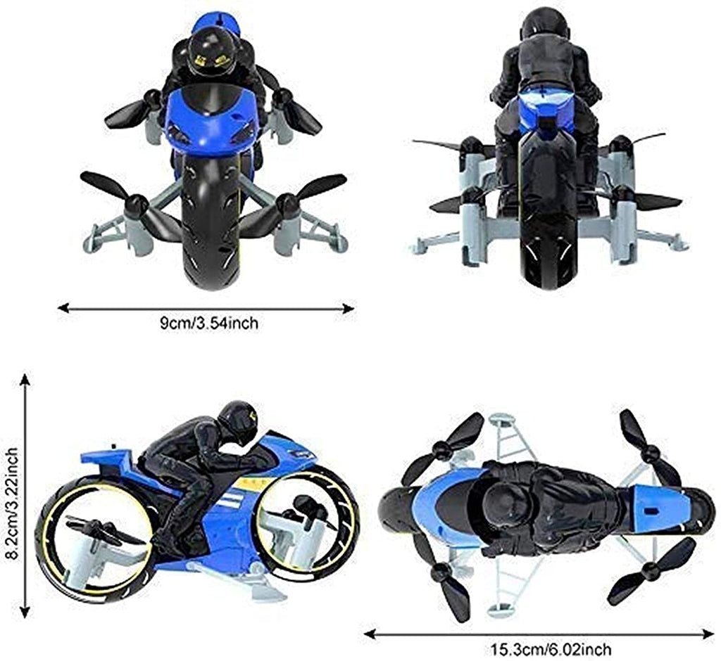 FLYING MOTORCYCLE toys for kids with Remote Control 2 in 1 bike toys for kids-Any 1 Random Color