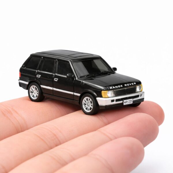 Black Range Rover - 1:64 Mini Remote Control Car Alloy SUV Travel Model Desktop Indoor Play Gift