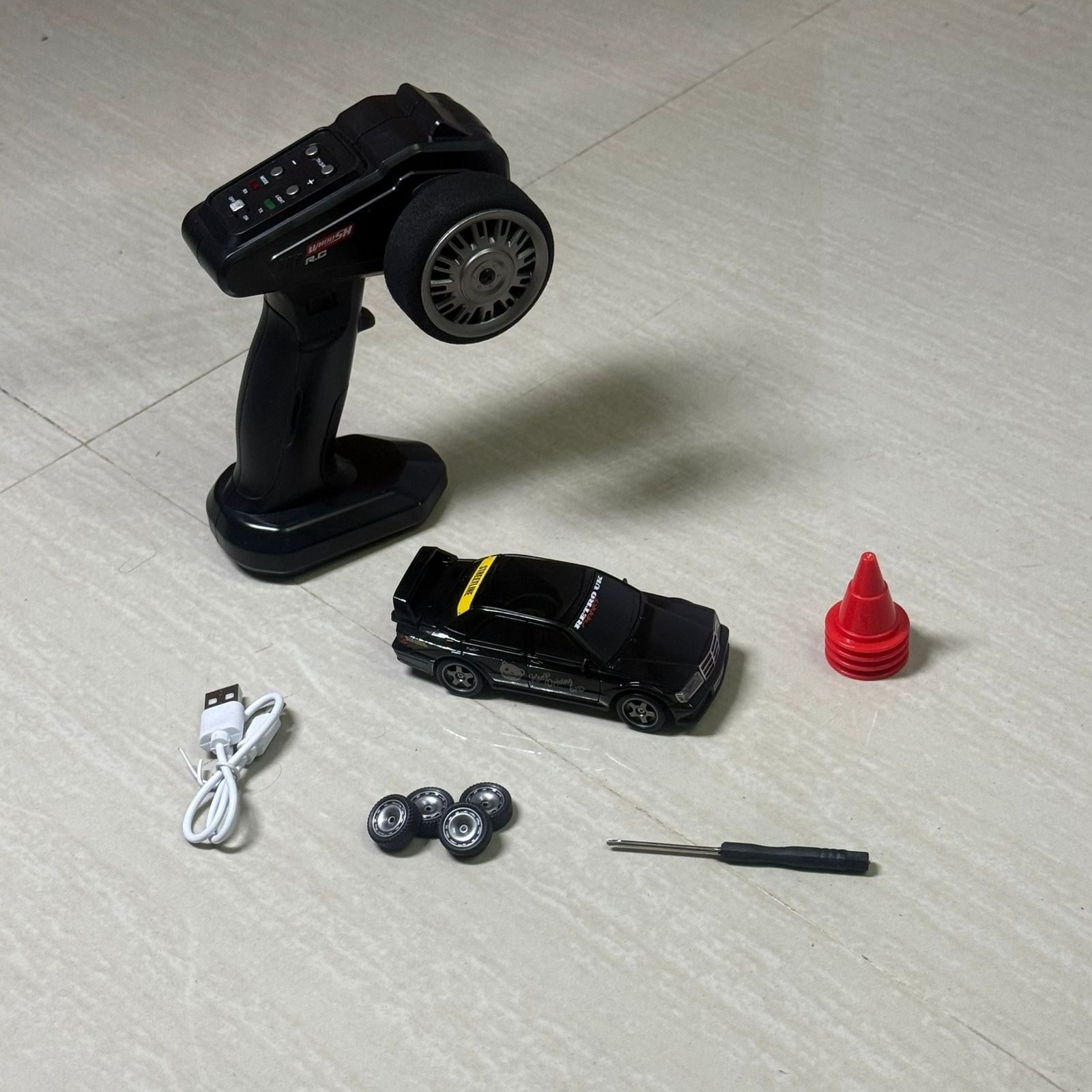 Premium RC Drift Car with Light Indicator Speed Remote Control  - Any 1 Model Type C Charging