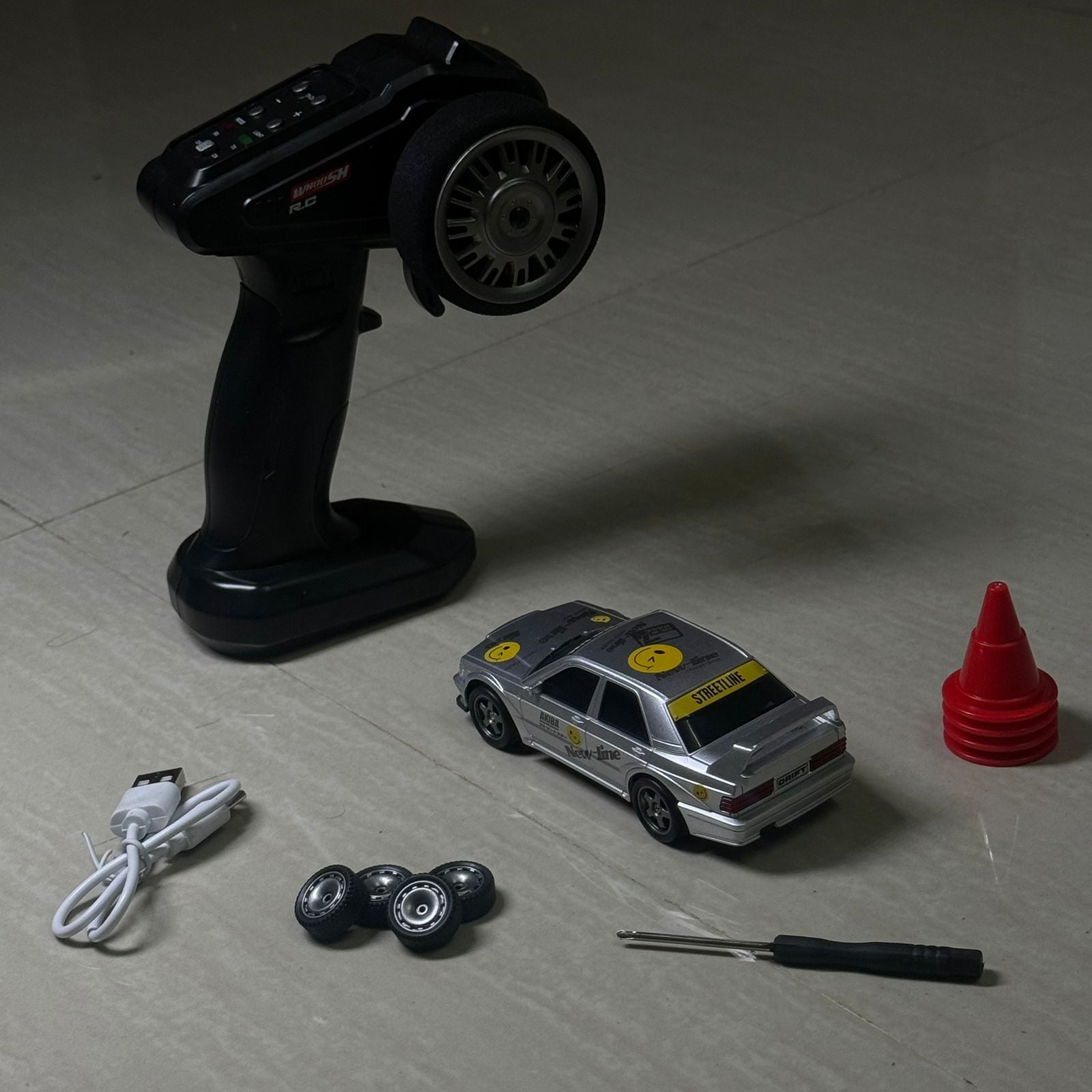 Premium RC Drift Car with Light Indicator Speed Remote Control  - Any 1 Model Type C Charging