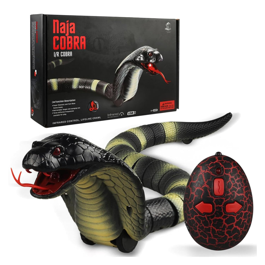 Remote Control Rattlesnake Model Snake Cobra for Kids Party Tricks and Prank