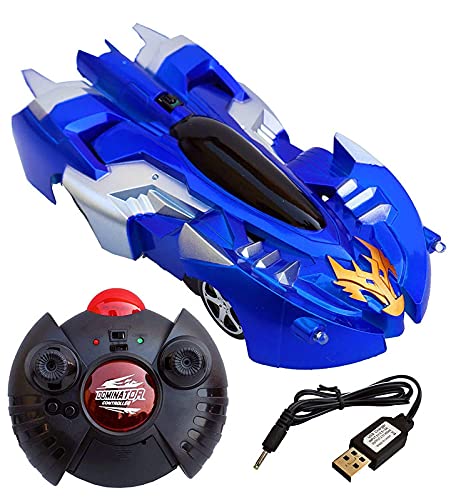 Wall Climbing Car Racing Unbreakable Metal face Zero Gravity Flashing Car with Infra Red Remote Control -Any 1