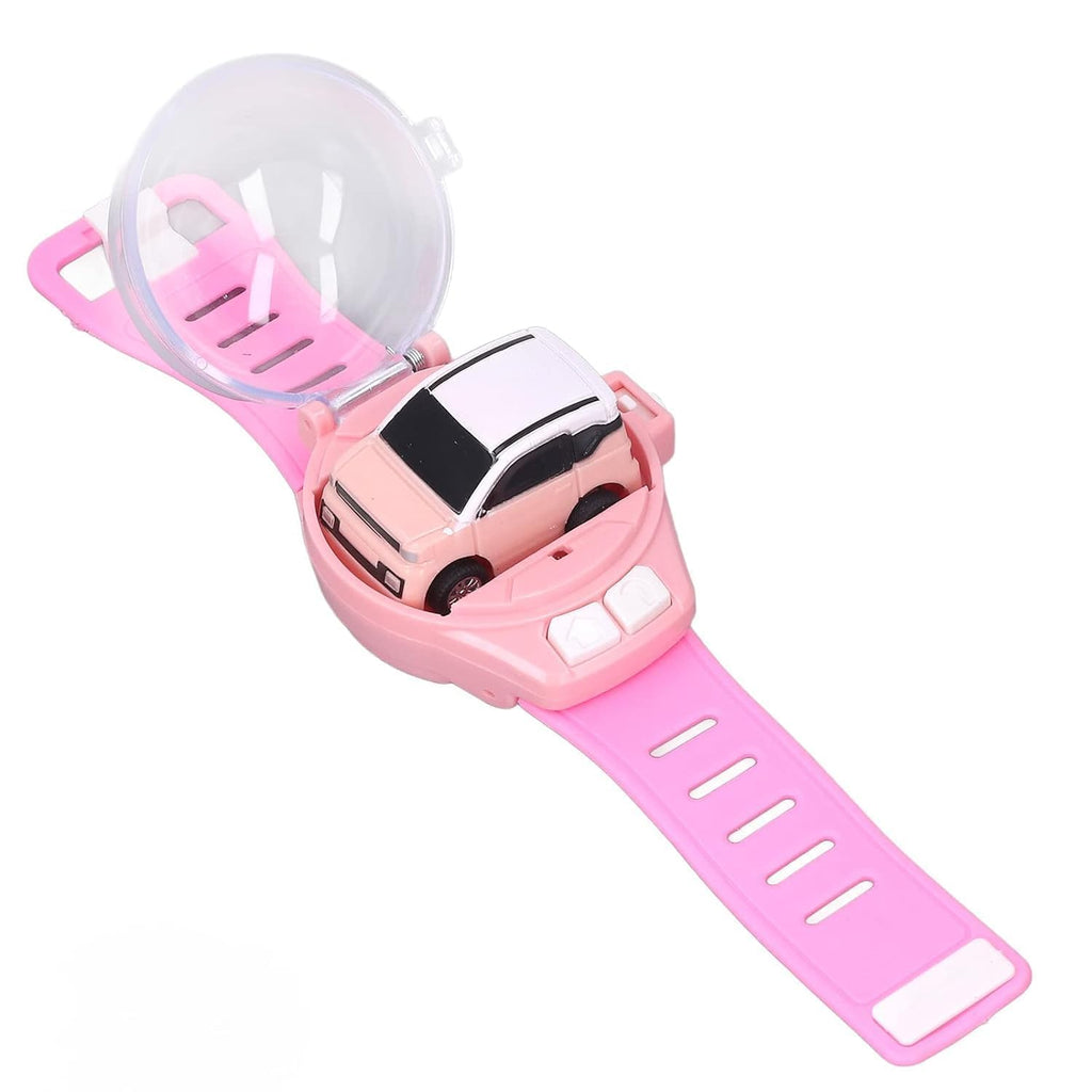 Watch Launcher Car - Mini Remote Control Car Watch Toys, Easy Control Safe 98.4ft Remote Control Distance Cute Wrist Racing Car Watch Silicone Strap with Dust Cover for Outdoor Any 1