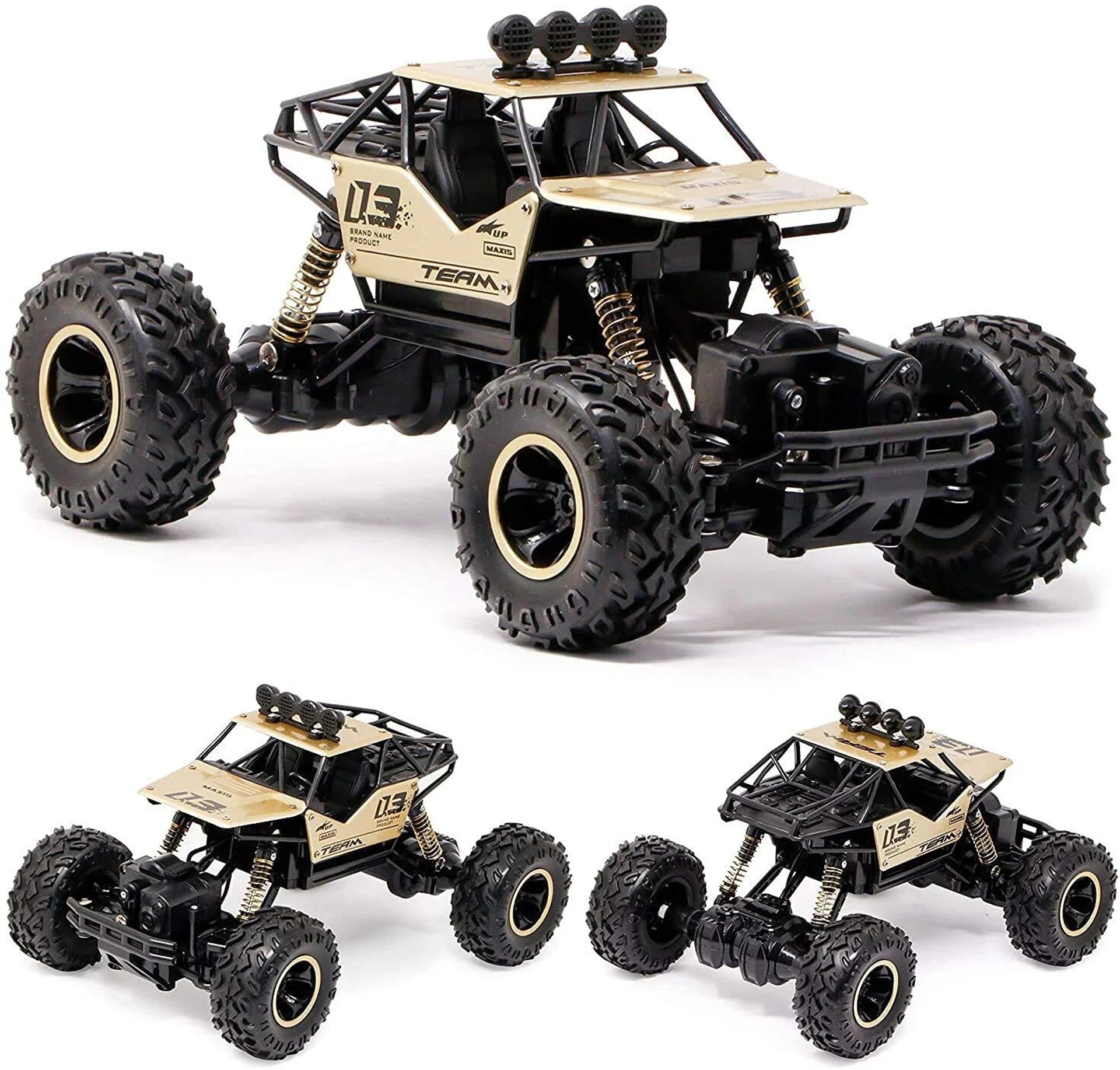Rock Crawler Rock car Remote Control car,Smoke car 1:16 Scale,Metal car - Monster Truck Rock Crawler Climbing, Easy to Run car, Smoke car Spray car