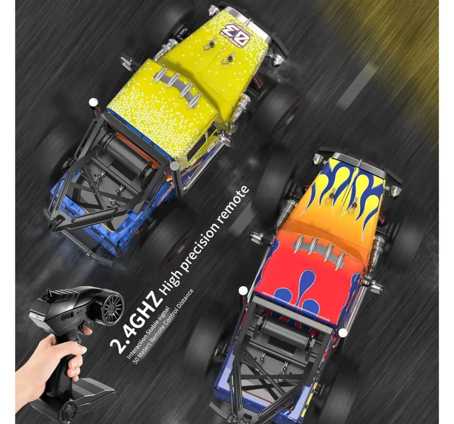 40Km/h Electrobotic 1:16 RC 2.4GHZ High Speed Remote Control Monster Truck, Red, 5Y+