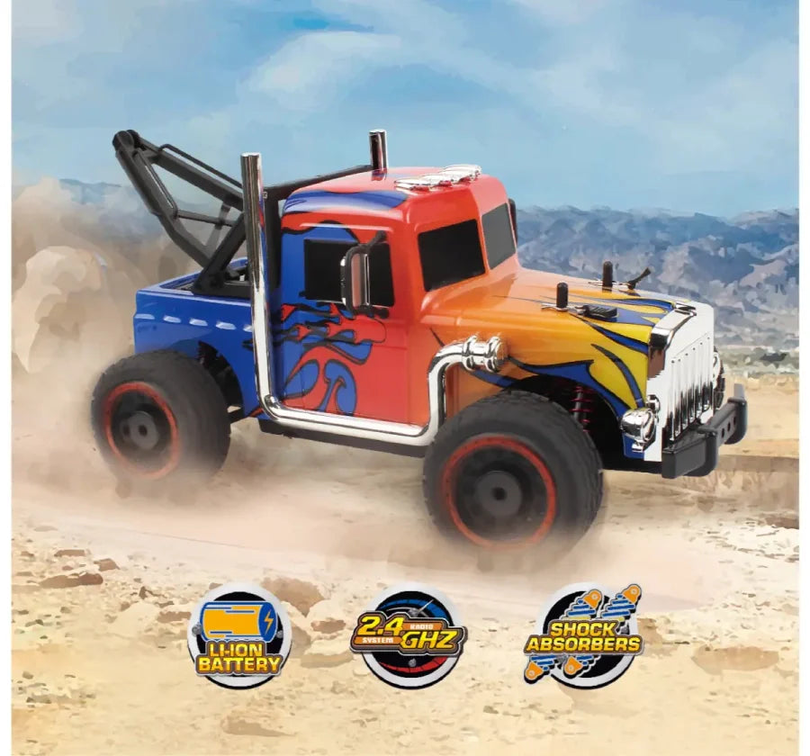 40Km/h Electrobotic 1:16 RC 2.4GHZ High Speed Remote Control Monster Truck, Red, 5Y+